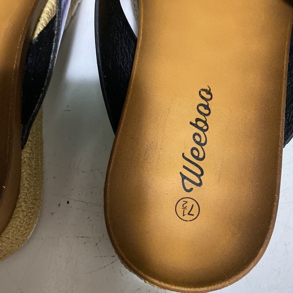 Weeboo women green shine sandals size 7.5 - Picture 4 of 7